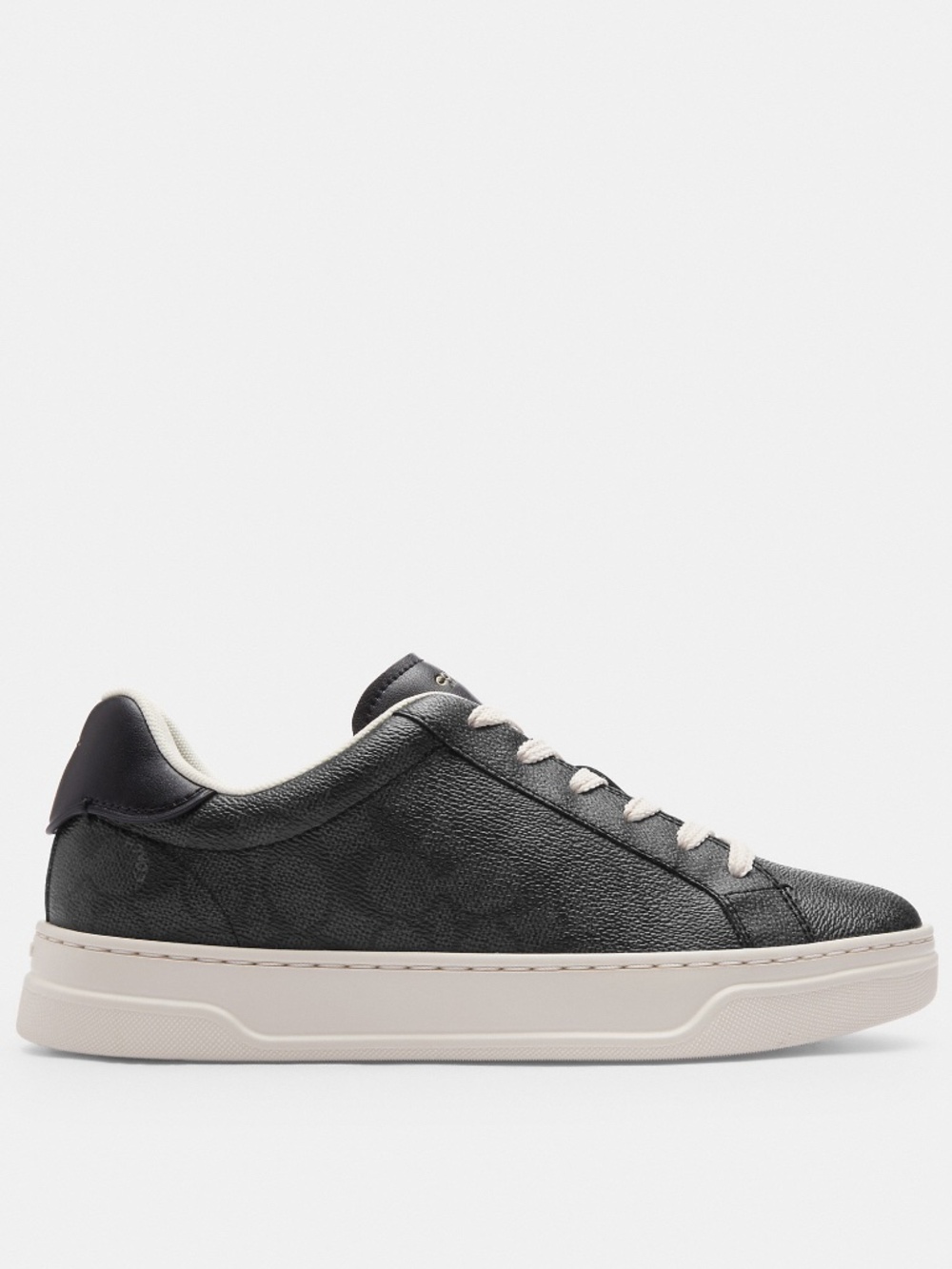 New Coach Black High Line Sneaker In Signature Canvas - Picture 3 of 3